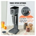 thumbnail image 4 of Milkshake Maker 375W Electric Blender, 820ml Stainless Steel Cup, 3-Speed Drink Mixer, LED Display, Microswitch Safety, for Home & Commercial Use, 4 of 7