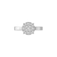 thumbnail image 2 of Araiya Fine Jewelry Sterling Silver Round-shape Lab Grown Diamond Cluster Ring (1/4 Cttw, D-F Color, VS1 Clarity) Size 9.5, 2 of 6