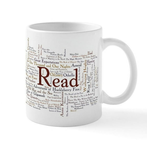 CafePress - Literature: 100 Best Books Of All Time Mugs - 11 oz Ceramic Mug - Novelty Coffee Tea Cup
