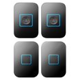 thumbnail image 1 of Inalámbrico, resistente al agua Timbre de puerta con 2 botones y 2 receptores, timbre musical de 300 m, timbre LED con enchufe europeo, 1 of 5