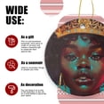 thumbnail image 3 of Beautiful Black Woman With Golden Crown - Christmas Ornament Xmas Keepsake Ceramic Ornaments Holiday Decorations for Tree Christmas Gift Ideas 2.95in, 3 of 6