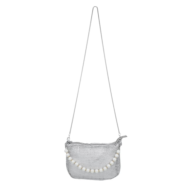 unbranded Clutch Plateado Con De Y Para Eventos Formales
