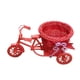 thumbnail image 2 of Cesta de flores artificiales para bicicleta, jarrón, cesta de almacenamiento de escritorio, regalos, forma de bicicleta Rojo, 2 of 9
