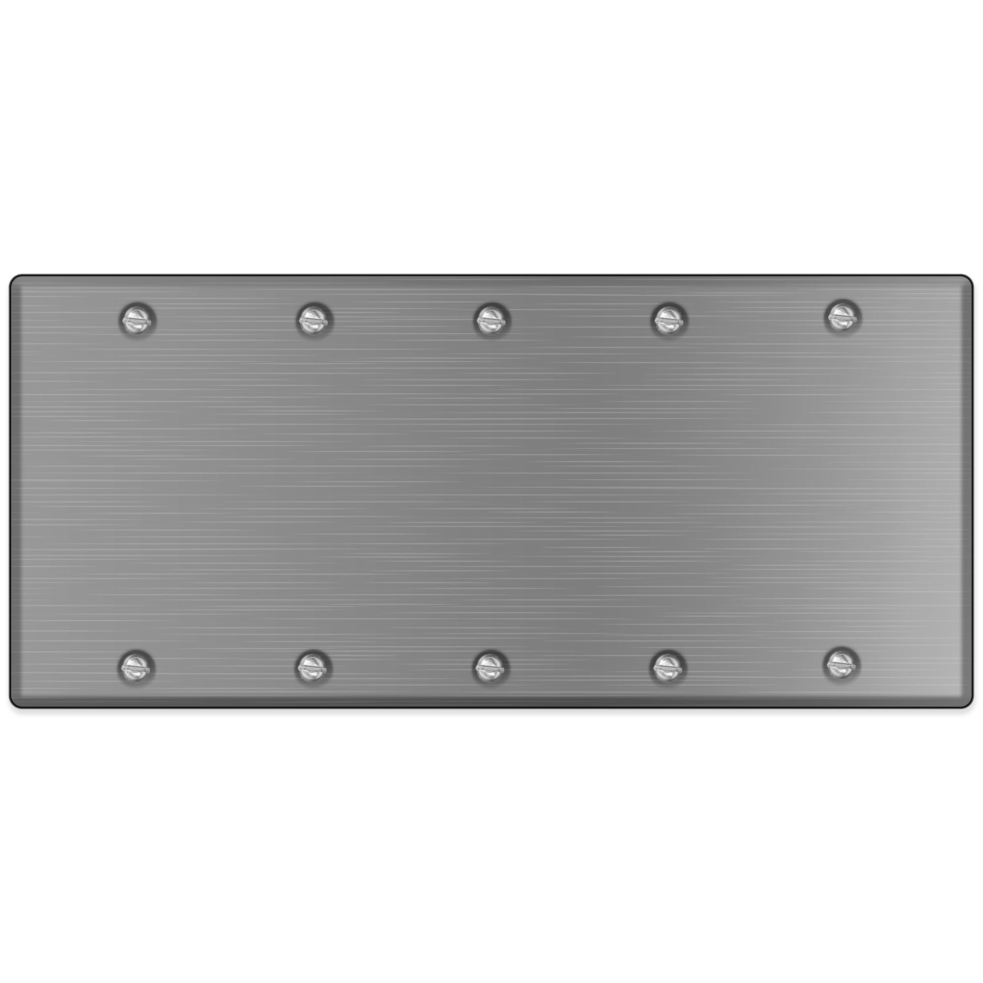 5-Gang Blank Stainless Steel Wall Plate Cover, Made in USA, Standard Size Stainless Steel Blank Light Switch Cover, Cover Plate for Unused Outlets & Electrical Boxes, Matching Screws