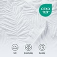 thumbnail image 5 of Videri Home Leaf Pattern Lightweight All Season Quilt Set, Ultra Soft Brushed Microfiber Bedspread, Machine Washable(White, Full/Queen), 5 of 5