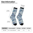 thumbnail image 2 of Honeii Paisley Floral Branches Print Adult Socks,Crew Socks,Casual Calf Socks,Daily Wear Socks for Men & Women, Perfect for Sports, Casual and Everyday Use, 2 of 6