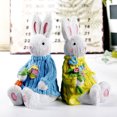 thumbnail image 4 of Decoraciones de Pascua Bunny Home Room Decoración de mesa Tejido Conejo Festival Suministros XBTCLXEBCO Diseño de modelado de conejo de ropa tejida de dibujos animados, conejos de pie y sentados, 4 of 4