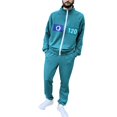 thumbnail image 1 of LILELIS Squid Game Adult Unisex Player Tracksuit Long Sleeve Outwear and Sweatpant 8-Mint Green S, 1 of 8
