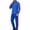 Blue, variant on Maqroz Mens Two Piece Tracksuit Sets Contrast Raglan Sleeve Zip Up Jacket Side Stripe Sweatpants Casual Athletic Activewear Outfits for Morning Running