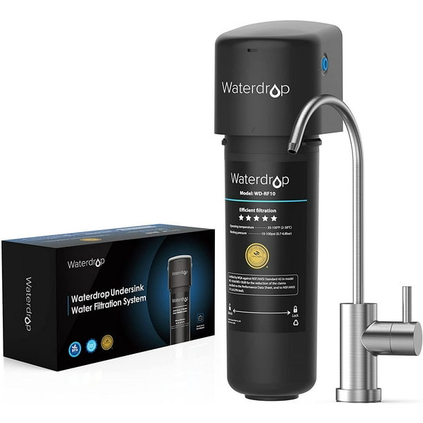 Waterdrop 10UB Under Sink Water Filter System with Dedicated Brushed