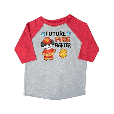 

Inktastic Future Fire Fighter with Cute Dalmatian Dog Gift Toddler Boy or Toddler Girl T-Shirt