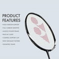 thumbnail image 3 of Badminton Racket Muscle Power Series with Full Cover High Tension Pre Strung Racquets, 3 of 6