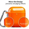 thumbnail image 2 of AirPods Case Clear [Front LED Visible], GMYLE TPU Protective Shockproof Earbuds Case Cover Skin with Keychain Kit Set Compatible for Apple AirPods 1 & 2 (Clear Neon Orange), 2 of 7