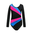 thumbnail image 1 of BULLPIANO Leotards Girls Gymnastics Dance Clothes Kid Girls Long Sleeve Unitards Activewear One Piece Ballet Latin 3-14Y, 1 of 7