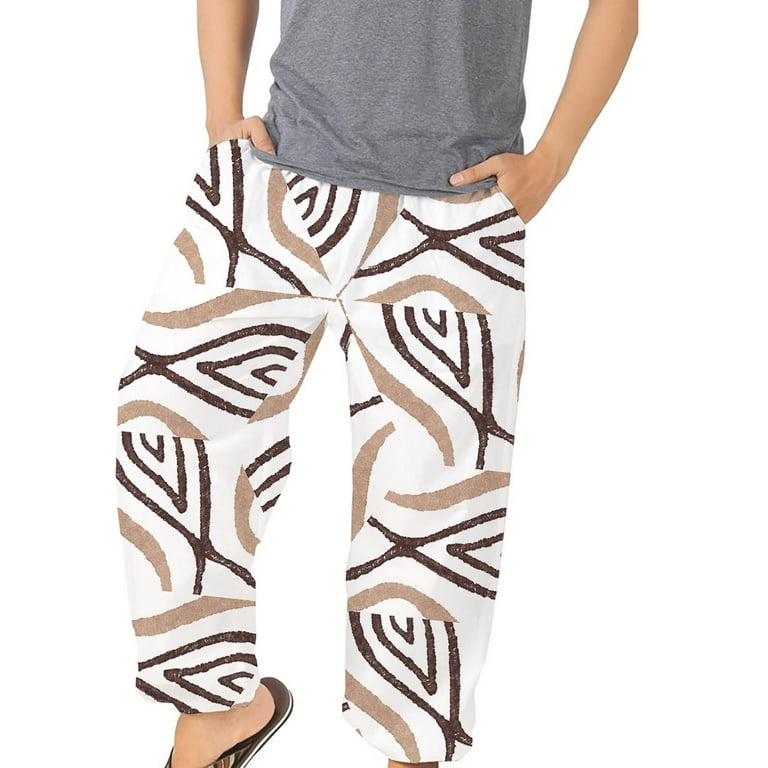 tklpehg Men's Pants Comfy Fashion Long Pants Trendy Print Casual