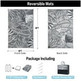 thumbnail image 2 of BERTHMEER 6'x9' Gray Leaf Outdoor Rugs on Sale Clearance Waterproof Patio Rugs Plastic Straw Rugs Camping Rugs, Porch,Deck Rugs, RV Rugs for outside, 2 of 7