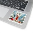 thumbnail image 3 of Merry Christmas Golden Retriever Enjoys Woofmas Winter Xmas Holiday Vinyl Sticker Goldens Dog Lover Gifts Idea Waterproof Decal Art Decor - 02022, 3 of 5