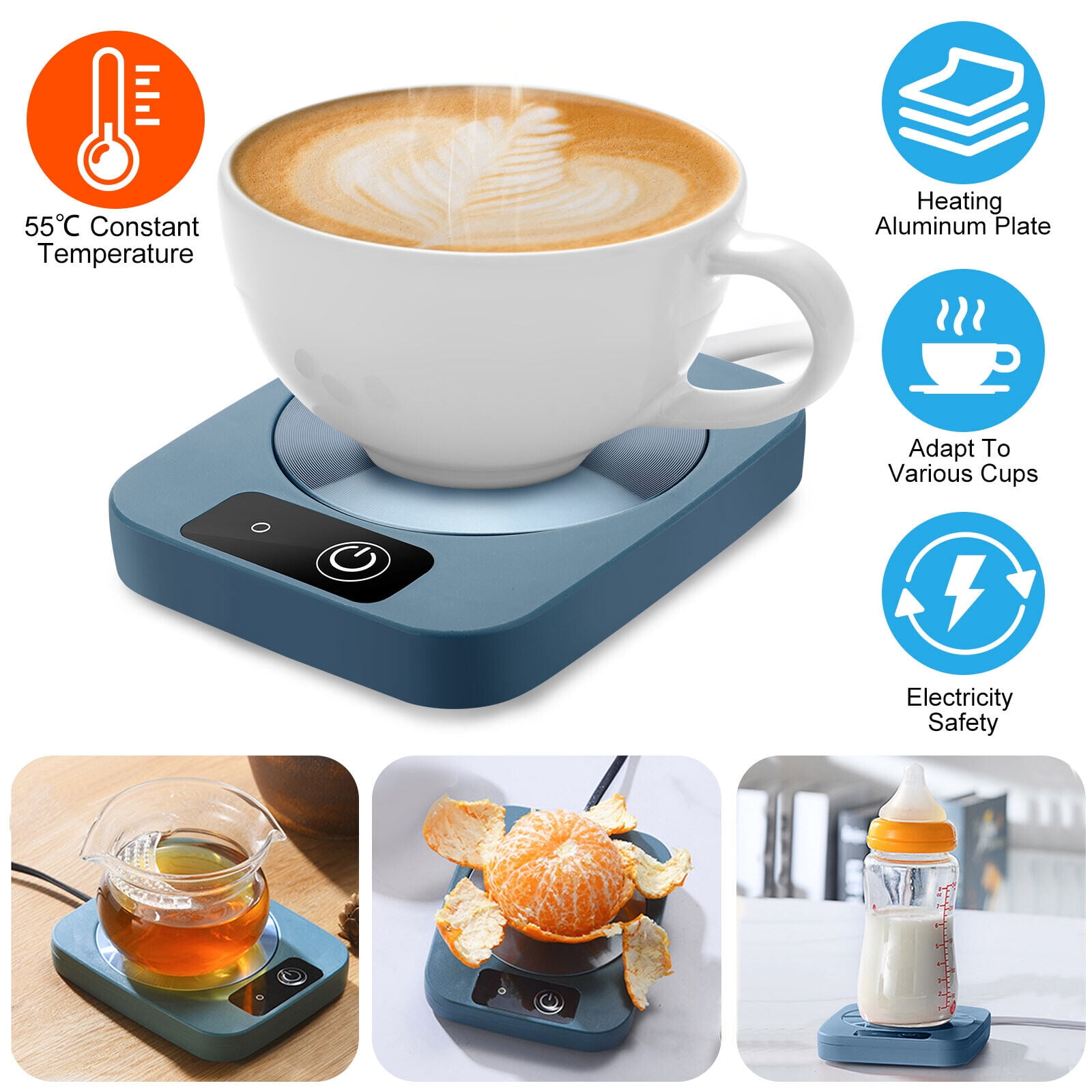 New Smart Electric Coffee Cup Mug Warmer Tea Milk Drink Heater Free  Shipping