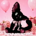 thumbnail image 5 of YATAV Charming Kitten Stuffed Animal,15" Plush Doll,Soft Embroidered Stuffed Toy with Pink Bow Adorable Plush Toys,Ideal Birthday Easter Gifts(Black Cat), 5 of 6
