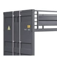 thumbnail image 2 of Gunmetal Gray Finish Twin Turdle with Metal Frame and Slat system Blue, 2 of 5