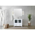 thumbnail image 5 of Lexora Home Volez 36" Single Vanity with Integrated Sink and Mirror in White, 5 of 8