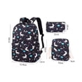 thumbnail image 2 of Set 3 Mochila Lonchera y Lapicera Escolar Unicornios Negro Belug Kit Mochila, 2 of 4