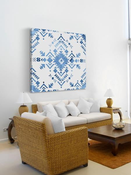 "Intuitive Brushtrokes" Painting Print on Wrapped Canvas