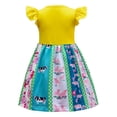 thumbnail image 3 of Toddler Baby Girl Cartoon Print Dress Summer Ruffle Dress Casual Party Dresses 3-8Years, 3 of 7