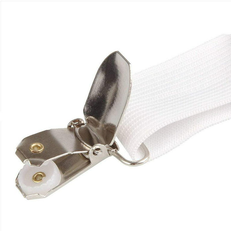 Bed Sheet Fasteners Clips Adjustable Triangle Elastic Suspenders