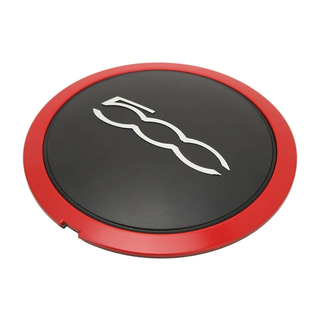 Moyeu de Roue Centrale, 68078421AB Haute Dureté Moyeu de Roue de Voiture Noir pour Voiture Blanc Cercle Blanc Lettre, Blanc Cercle Rouge Lettre, Rouge Cercle Blanc Lettre, Rouge Cercle Rouge