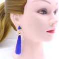 thumbnail image 2 of Pendientes Behomian Zulema Hilo borla pendientes Dangle Triangle Studs Azul, 2 of 8