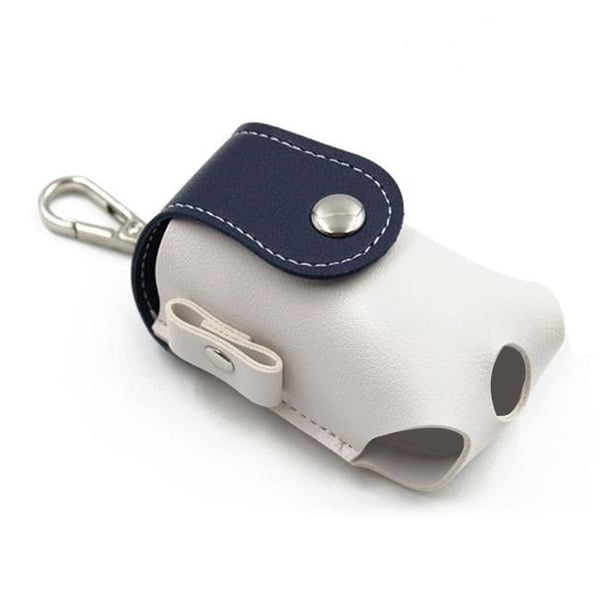 Eigraketly Mini bolsa de golf PU cuero bola Tees soporte bolsa entrenamiento práctica cintura cinturón hebilla organización transporte Golf Azul blanco Eigraketly OD023266-01