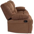 thumbnail image 2 of Harmony Series Chocolate Brown Microfiber Sofa with Two Built-In Recliners, 2 of 7