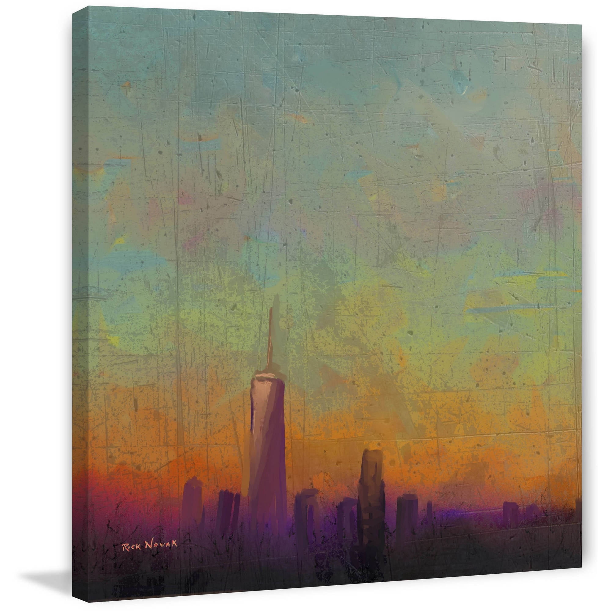 Marmont Hill "Purple Haze" by Rick Novak Painting Print on Wrapped Canvas