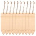 thumbnail image 1 of Shisuyan 10pcs Blank Wooden Bookmark Unfinished Paintable Bookmark Pen Shaped Wood Bookmark, 1 of 9