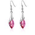 thumbnail image 1 of Pendientes de estilo joyería con brillantes diamantes de cristal austriaco, pendientes de pianista, regalo ideal, cómodos de llevar, buen material, 1 of 6