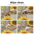 thumbnail image 4 of ONETECH Sunflower Round Tablecloth 60 Inch, Floral Round Table Cloth, Water Resistant Round Table Cover, Free and Stain Resistance Circle Tablecloth for Dining Room, Picnic, Indoor&amp;Outdoor Use, 4 of 7