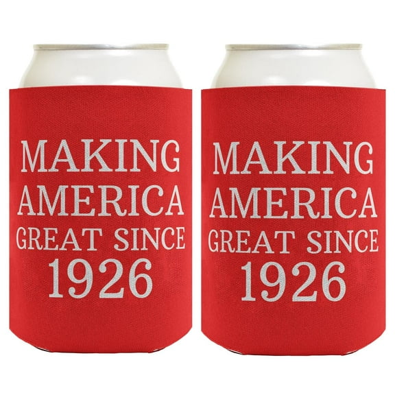 Hundredth Birthday Making America Great Since 1926 2-Pack Can Drink Thermocoolers