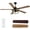 8012-56IN, variant on PHORUS 56" Rustic Ceiling Fan with Light & Remote,Industrial Caged Flush Mount,5 Reversible Dual-Finish Blades,6-Speed Silent Motor,Perfect for Bedroom,Living Room & Outdoor Patio