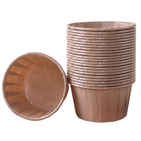 

greenhome 50Pcs High Temperature Resistant Cake Cups Greaseproof Paper Waterproof Easy Demould Disposable Food Grade Baking Cups