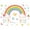 Style D, variant on Rainbow Wall Decals Rainbow Wall Stickers Rainbow Butterfly Star Heart Wall Stickers Colorful Rainbow Stickers Peel and Stick Stickers for Girls Bedroom Nursery Playroom Home Window Decoration