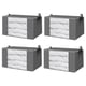 thumbnail image 1 of Precio sorpresa!Caja de guardarropa que ahorra espacio de 90L, Juego de 4 con cremallera, caja de guardarropa plegable, armario, ropa, mantas, contenedor de sábanas, caja para suéter, 1 of 9