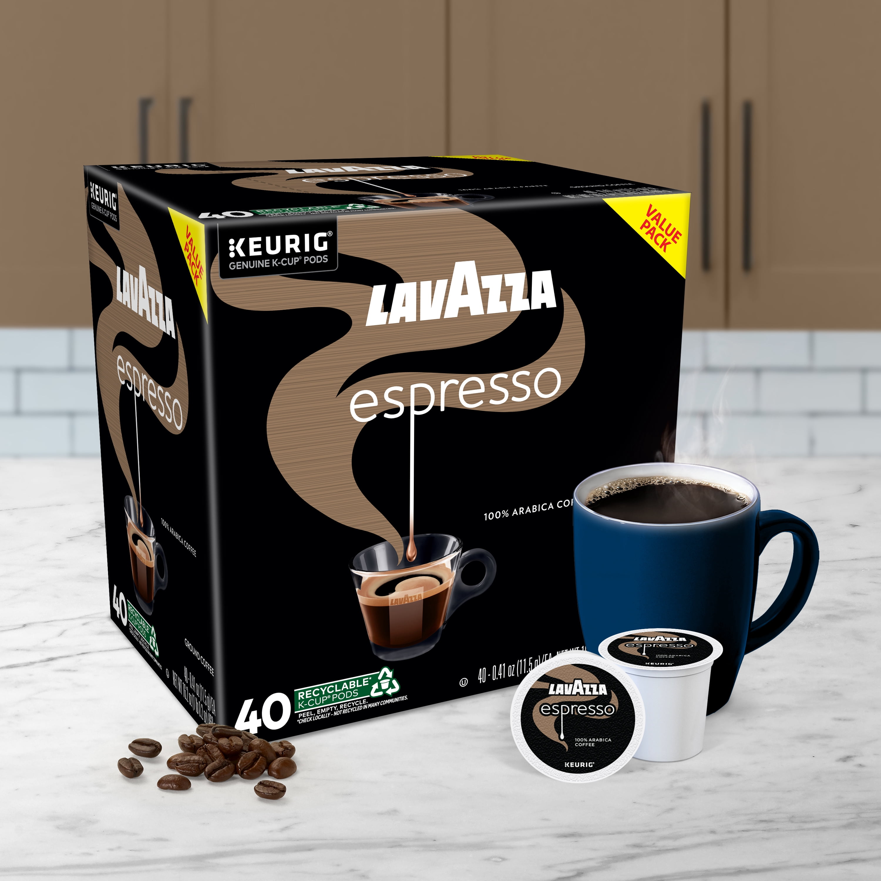 Lavazza Espresso Keurig K-Cup® Pods, Medium Roast, 100% Arabica
