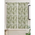 thumbnail image 2 of Bedroom Curtains 63 Inches length, Sage Green Geometric Window Treatment Curtain Drapes, Modern Morocco Abstract Art Rod Pocket Curtain Panels for Living Room Kitchen, 42"x63", 2 Panels, 2 of 7