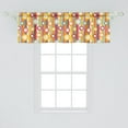 thumbnail image 2 of Ambesonne Retro Window Valance, Stripes and Circles, 54" X 18", Multicolor, 2 of 3