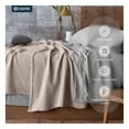 thumbnail image 2 of Manta Muselina Matrimonial 100% Algodón Esquimal Ideal para Cama, Sofá y Decoración (Khaki), 2 of 7