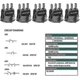 thumbnail image 3 of 10pcs Light Switch 12v Led Toggle Switch 12v 3 Position Latching Spst Switch Round Button For Car Boat Home Appliances, With 5 Color, 3 of 5