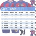 thumbnail image 2 of GZSL 2324 Barcelona Home Football Training Kit, Number # 8 Soccer Jerseys & Tops, Colorful Short-Sleeve Kids Football Jersey with Gold Lettering Three-Piece Set/26, 2 of 6
