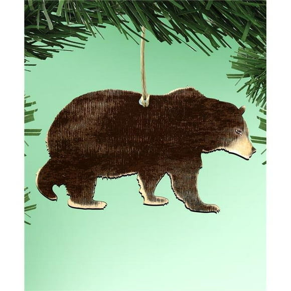 Ours Noir Ornement en Bois
