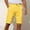 Yellow, variant on ZZwxWA Shorts Men Cargo Shorts for Men Summer Gift Loose Fit Shorts Elastic Casual Breathable Printed Clothing Oversize Drawstring Pants Workwear Fashion Trousers Plus Size Summer Male Short Pants